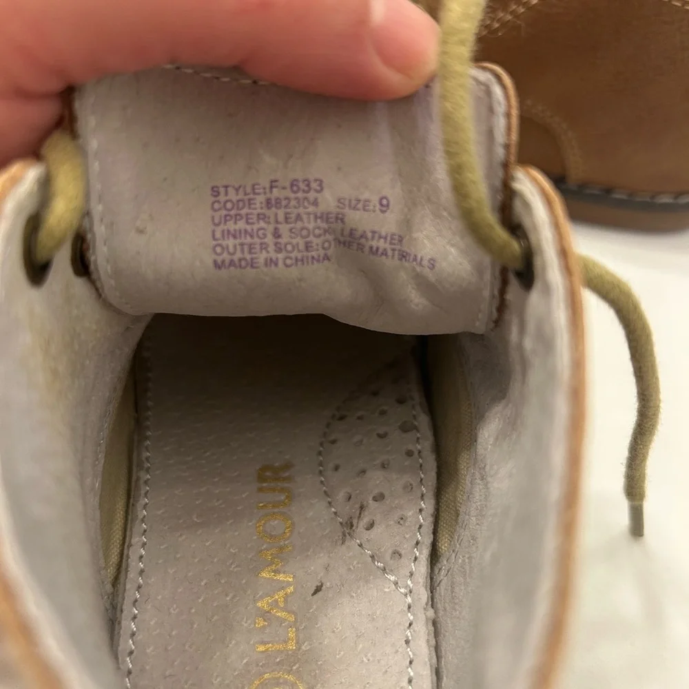 L’Amour toddler boys Brown leather shoes size 9 - Picture 7 of 7